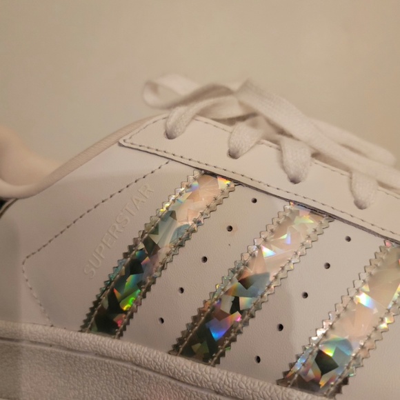 RARE Adidas Superstar J Shell Toe Tennis Sneakers, youth size 4 (women's… - Picture 7 of 15